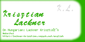 krisztian lackner business card